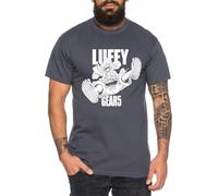 Luffy Gear5 - T-Shirt Homme Chapeau de Paille Zoro One Monkey D. Pirate Ace Piece Goku Anime Ruffy, Taille:S, Couleur:Gris foncé