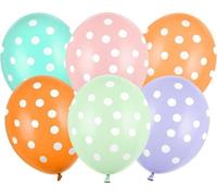 Luftballons mit Punkten 30cm 6 Stück (Party - Ballons)