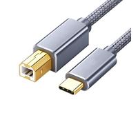 Luftschloss Câble d'imprimante haute vitesse USB Type-C vers USB B 2.0 pour Epson HP Brother (0,5 m)