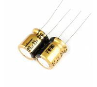 Luftschloss ELNA Lot de 5 condensateurs électrolytiques non polarisés 220uf 16 V 8 x 12 mm NP pour condensateur de diviseur de fréquence de tweeter audio