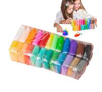 Lufttrocknender Ton | Modellier- und Bastelset | Mehrfarbiges Clay Kit für Kinder, & Mädchen | DIY Kreativset für Home School, Frühe Bildung, Interaktive Aktivitäten, Schlafzimmer, Wohnzimmer