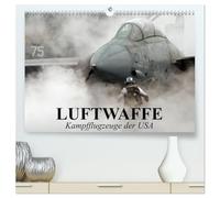 Luftwaffe. Kampfflugzeuge der USA (hochwertiger Premium Wandkalender 2026 DIN A2 quer), Kunstdruck in Hochglanz: Die Faszination der militärischen Flugzeugtechnik