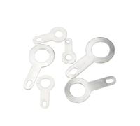 Lug de soudure à tête unique, Cosses à souder ressort en cuivre argenté for circuits imprimés, diamètre 2,2-10, mm(3.2 2000PCS)