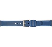 Lugano Rubber 5183556.061 Fermeture Bracelet Boucle couleur : argent, Longueur du bracelet : taille standard, Largeur du bracelet : 22 mm