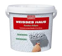 Lugato rollputz maison résine blanc 0,5 mm-grain : 8 kg