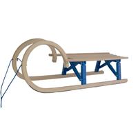 Luge à cornes pliable - 110cm - Câble de traction et dossier inclus - Idéal pour les enfants pour s'amuser dans la neige !