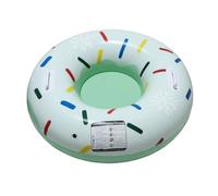 Luge à neige gonflable d'hiver, 80 x 80 cm, tube à neige en PVC robuste avec deux poignées sécurisées, design épais résistant au froid pour luge, patinage, jeux de plein air, plaisir en famille