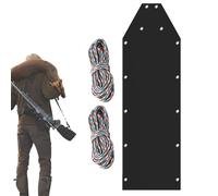 Luge à neige - Polyéthylène - 73 x 23 pouces - Luge sauvage pour cerfs - Pêche - Luge robuste - Facile à transporter - Camping et divertissement