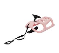 Luge à neige pour enfants, traîneau d'hiver simple avec corde de traction et volant, capacité de charge de 99,8 kg, luge à neige d'extérieur pour stations de ski, patinage sur sable, parcs d'hiver