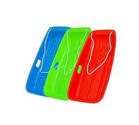 Luge à neige robuste pour adultes - Luge à dossier haut classique pour enfants et adultes - Luge en corde de jeu pour la neige, la glace, l'hiver, la luge - Cadeau pour la luge en plein air (bleu)