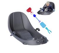 Luge De Neige - Sport d'hiver avec Dossier | Toboggan Luge De Neige avec Frein Intégré - pour Garçons Temps Froid Collines Enneigées Parc Arrière-Cour Terrain De Jeu