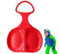 Luge de - Planches de Ski d'hiver d'extérieur avec poignées - Traîneau résistant au Froid Robuste Flexible pour Ski, Snowboard, Luge en Plein air