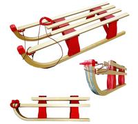 Luge d'enfant en bois laqué écologique ROUGE