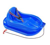 Luge en plastique pour enfants avec ceinture de sécurité, bleu