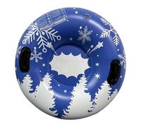 Luge gonflable, pneus à neige gonflables, avec poignées, toboggan à neige 90 cm, jouet d'hiver gonflable, en PVC, résistant au froid, pour enfants, adultes, ski de plein air, plaisir en famille