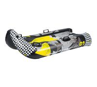 Restart Luge Gonflable tobogan - Taille Unique - Noir Gris et Jaune