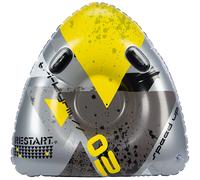RESTART Luge gonflable triangle - Taille unique - Noir gris et jaune