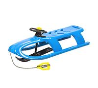 Luge haute avec pelle dirigeable par volant, avec coulisseaux en acier et corde, modèle Bullet Control.