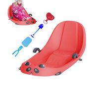 Luge pour,Sport d'hiver avec Dossier,Luge pour Petits avec Frein Intégré - pour Garçons Filles D'âge Préscolaire Collines Neveuses Parc Cour Aire De Jeux