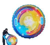 Luge ronde - Tube à neige gonflable de 85 cm - Avec poignées - Plaisir d'hiver - Aventure - Équipement de stabilité - Utilisation avec sports de plein air - Vacances S