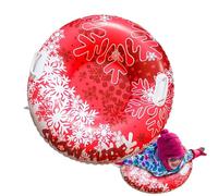 Luge tube à neige | Toboggan gonflable pour enfant pour luge, tube de 80 cm pliable avec 2 poignées pour patinage et ski en plein air