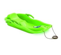 Luge Verte en Plastique avec Corde et Freins de Direction