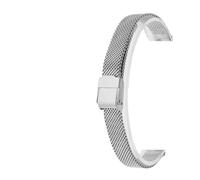 LUGEMA 8-18mm Milanese Strap Accessories Gold Universal Compatible With Any Brand Stainless Steel Metal Watch Band Bracelet(A-Silver,12mm)
