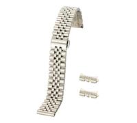 LUGEMA Bracelet De Montre En Acier Inoxydable Massif 12 Mm, 13 Mm, 14 Mm, 16 Mm, 17 Mm, 18 Mm, 19 Mm, 20 Mm, 21 Mm, 22 Mm, Accessoire De Bracelet À Extrémité Incurvée(Silver,20mm)
