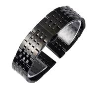 LUGEMA Bracelet De Montre En Acier Inoxydable Massif À Extrémité Incurvée De 12 Mm, 14 Mm, 16 Mm, 18 Mm, 19 Mm, 20 Mm, 21 Mm, 22 Mm, 23 Mm, 24 Mm(Black,23mm)
