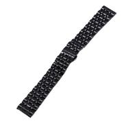 LUGEMA Bracelet de montre en acier inoxydable massif à sept billes, tailles 10 24 mm - Accessoires Bracelets(Black,14mm)