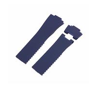 LUGEMA Bracelet De Montre En Caoutchouc De Silicone Étanche 25 Mm * 12 Mm Compatible Avec Ulysse Nardin (Color : Blue-02, Size : 25mm)