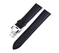 LUGEMA Bracelet De Montre En Cuir De Vache 12 Mm 14 Mm 16 Mm 18 Mm 19 Mm 20 Mm 22 Mm 24 Mm Bracelet De Montre En Cuir Véritable Bracelet De Montre Bracelet De Poignet(Black,17mm)