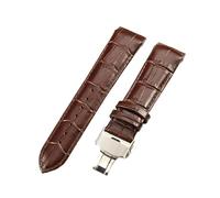 LUGEMA Bracelet De Montre En Cuir De Vachette For Homme, Compatible Avec Tissot 1853 Couturier Interface, Fermoir Papillon, T035407, T035410, T035617, 627(Brown-Steel-B1,22mm)