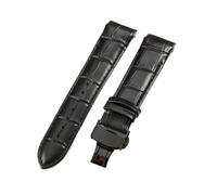 LUGEMA Bracelet De Montre En Cuir De Vachette For Homme, Compatible Avec Tissot 1853 Couturier Interface, Fermoir Papillon, T035407, T035410, T035617, 627(Black-Black-B1,22mm)