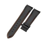 LUGEMA Bracelet De Montre En Cuir De Vachette For Homme, Compatible Avec Tissot 1853 Couturier Interface, Fermoir Papillon, T035407, T035410, T035617, 627(Black orange-no buck,24mm)