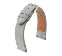 LUGEMA Bracelet De Montre En Cuir Suédé Vintage, Coutures Faites À La Main, 18 Mm, 19 Mm, 20 Mm, 21 Mm, 22 Mm, 24 Mm(Grey,18mm)