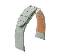 LUGEMA Bracelet De Montre En Cuir Véritable Fait Main, 18 Mm, 19 Mm, 20 Mm, 22 Mm, Style Vintage, Première Couche De Cuir De Vache, For Homme(Grey gy line 1,18mm)