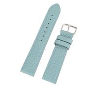 LUGEMA Bracelet De Montre En Cuir Véritable Motif Litchi À Dégagement Rapide, Accessoires De 16 Mm, 18 Mm, 19 Mm, 20 Mm, 22 Mm(Green,19mm)