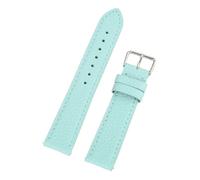 LUGEMA Bracelet De Montre En Cuir Véritable Motif Litchi À Dégagement Rapide, Accessoires De 16 Mm, 18 Mm, 19 Mm, 20 Mm, 22 Mm(LightGreen,18mm)