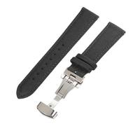 LUGEMA Bracelet De Montre En Toile De Nylon À Dégagement Rapide 18 Mm, 19 Mm, 20 Mm, 21 Mm, 22 Mm, 24 Mm, Avec Boucle Papillon(Black,18mm)