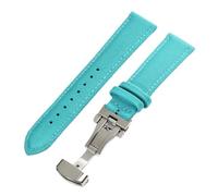 LUGEMA Bracelet De Montre En Toile De Nylon À Dégagement Rapide 18 Mm, 19 Mm, 20 Mm, 21 Mm, 22 Mm, 24 Mm, Avec Boucle Papillon(Teal blue,20mm)