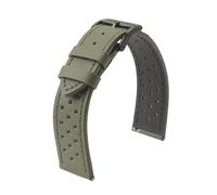 LUGEMA Bracelet De Montre En Toile De Voile De Qualité Supérieure 18 Mm, 19 Mm, 20 Mm, 22 Mm, For Montre De Sport, Perforé, Respirant, À Dégagement Rapide, For Rallye(Army green 2,20mm)