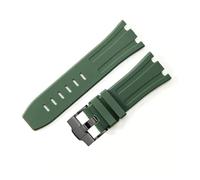 LUGEMA Bracelet De Montre Étanche En Caoutchouc De 28 Mm Compatible Avec AP Royal Offshore Compatible Avec AP 15710 15703 Bracelet De Montre En Silicone Souple Accessoires De Bande(Army Green Black)