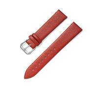 LUGEMA Bracelet De Montre Ultra Doux Et Fin En Cuir Véritable De 8 Mm, 10, 12, 13, 14, 15, 16, 17, 18, 19, 20 Mm, 21, 22 Mm(Red,14mm)