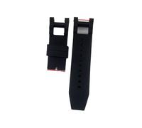 LUGEMA Bracelet de remplacement de strap de silicone de 28 mm noir confortable compatible avec Invicta Subaqua Noma III 5 Bandeau de montre 0mm Ceinture étanche