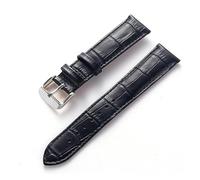 LUGEMA Bracelet en cuir for hommes et femmes, compatible avec Cartier Tank London Solo Key, fermoir pliant 17,18,20,22MM, accessoires de bracelet de montre en cuir(Black,21)