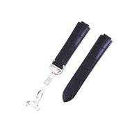 LUGEMA Bracelets de montre en cuir 14-9 mm, 18-11, 20-12 14 18 20(Black,20mm-12mm)