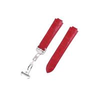 LUGEMA Bracelets de montre en cuir 14-9 mm, 18-11, 20-12 14 18 20(Red,20mm-12mm)