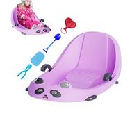 Luges Pour, Sport d'Hiver Avec Dossier, Luge Pour Avec Frein Intégré, pour Garçons Filles dÂge Préscolaire Collines Enneigées Parc Jardin Arrière Cour de