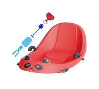 Luges Soucoupes - Luge De Sports d'hiver Orientable - Bob À Neige pour Enfant avec Pelle À Neige, Coussin Chaud, Freins De Direction Bobschlitten avec Rainures Et Assise Ergonomique pour Hiver